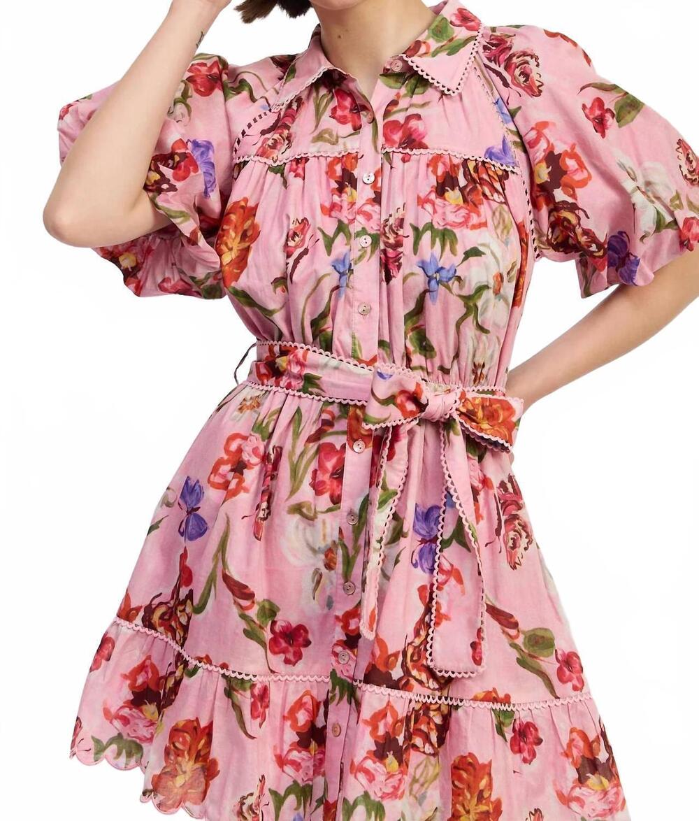 NEW EN SAISON celeste mini dress in red